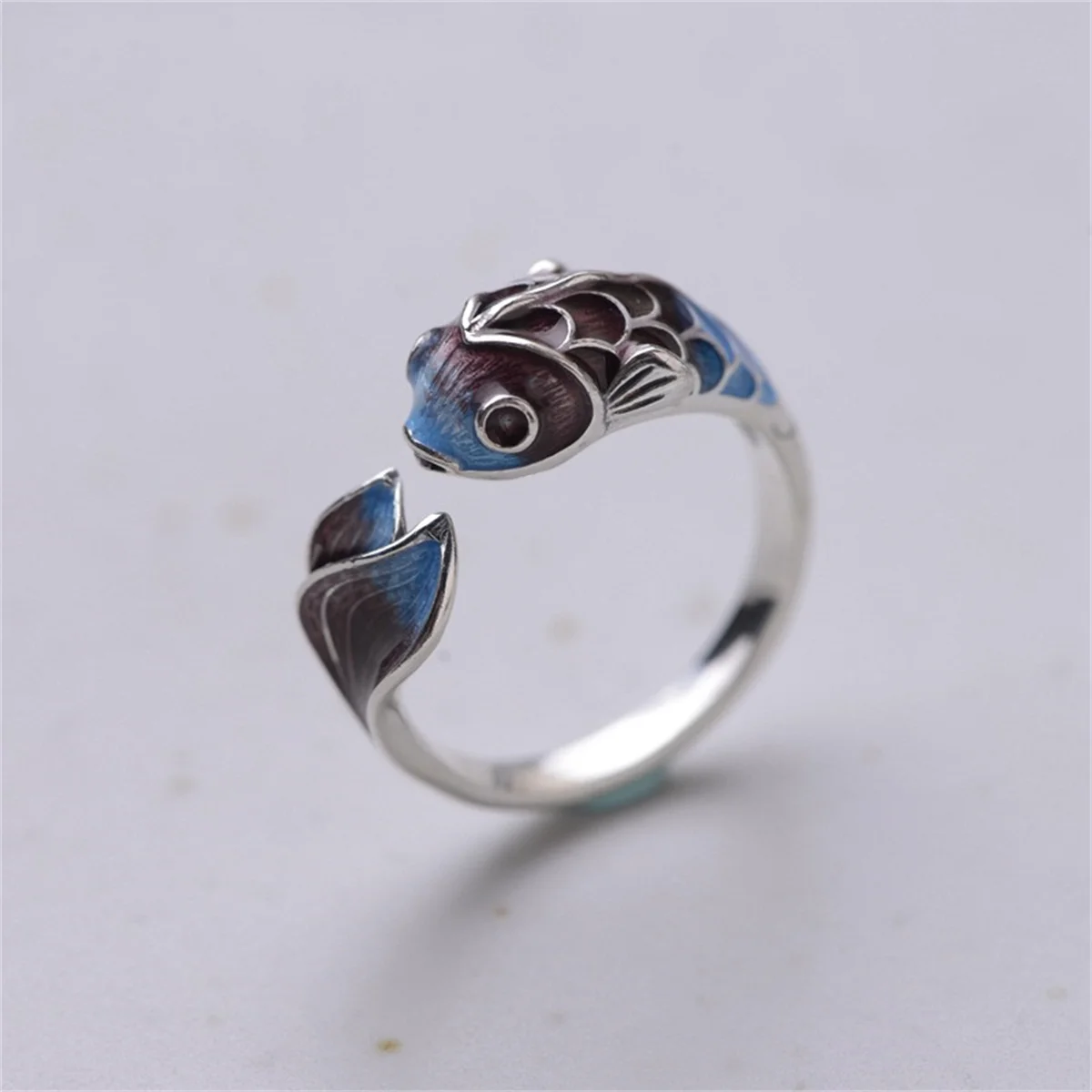 Good Luck Lotus Flower Koi Fish Finger Rings Good Luck Lotus Flower Koi Fish Finger Rings