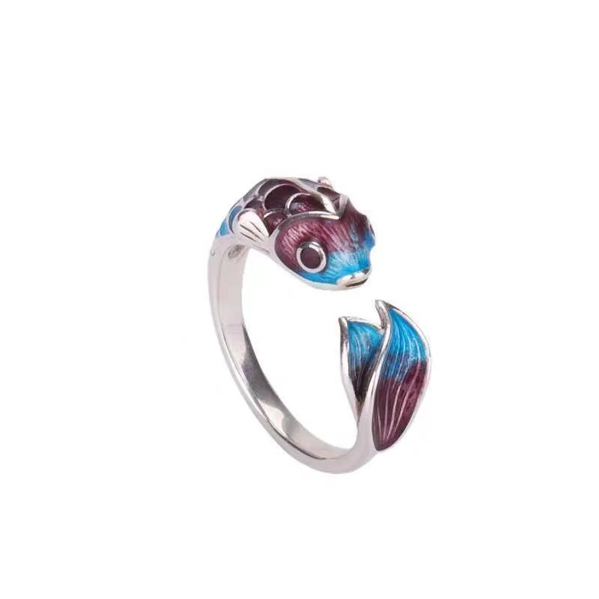 Good Luck Lotus Flower Koi Fish Finger Rings Good Luck Lotus Flower Koi Fish Finger Rings