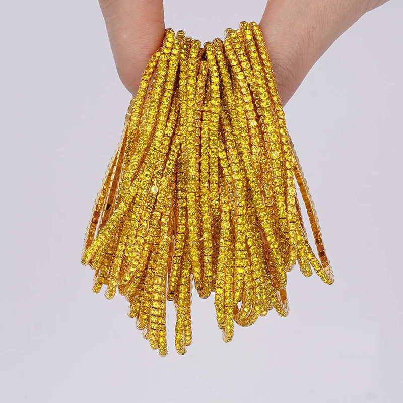 5pcs Fashion Crystal Rhinestone Elastic Bracelets 5pcs Fashion Crystal Rhinestone Elastic Bracelets