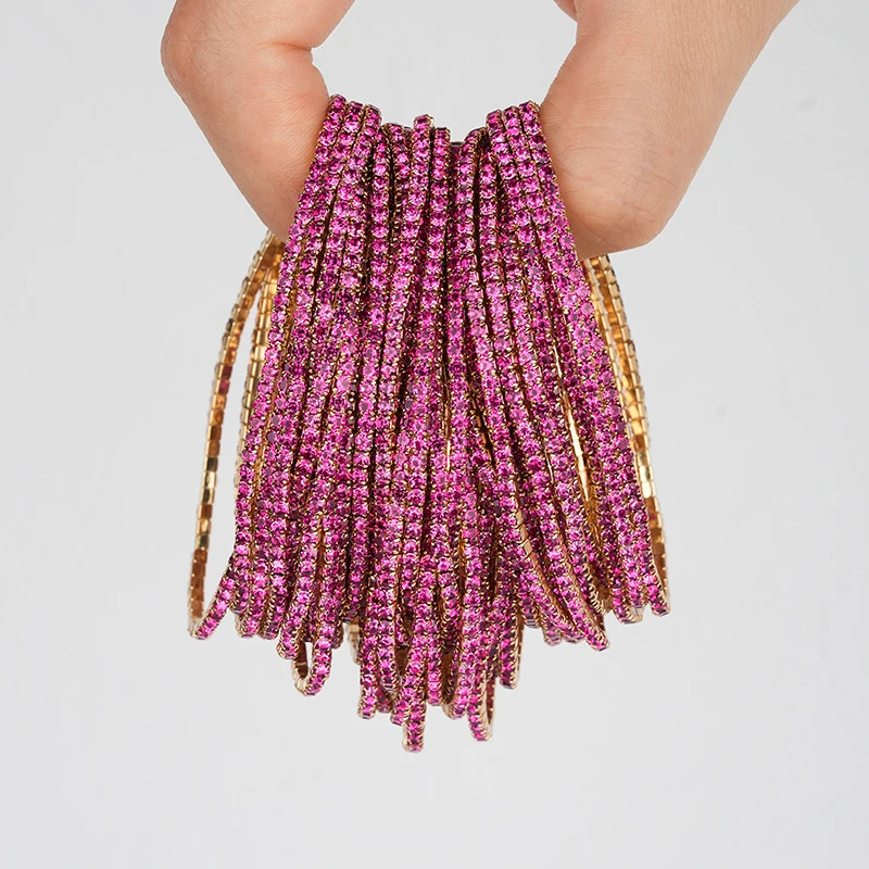5pcs Fashion Crystal Rhinestone Elastic Bracelets 5pcs Fashion Crystal Rhinestone Elastic Bracelets