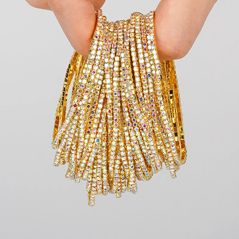 5pcs Fashion Crystal Rhinestone Elastic Bracelets 5pcs Fashion Crystal Rhinestone Elastic Bracelets