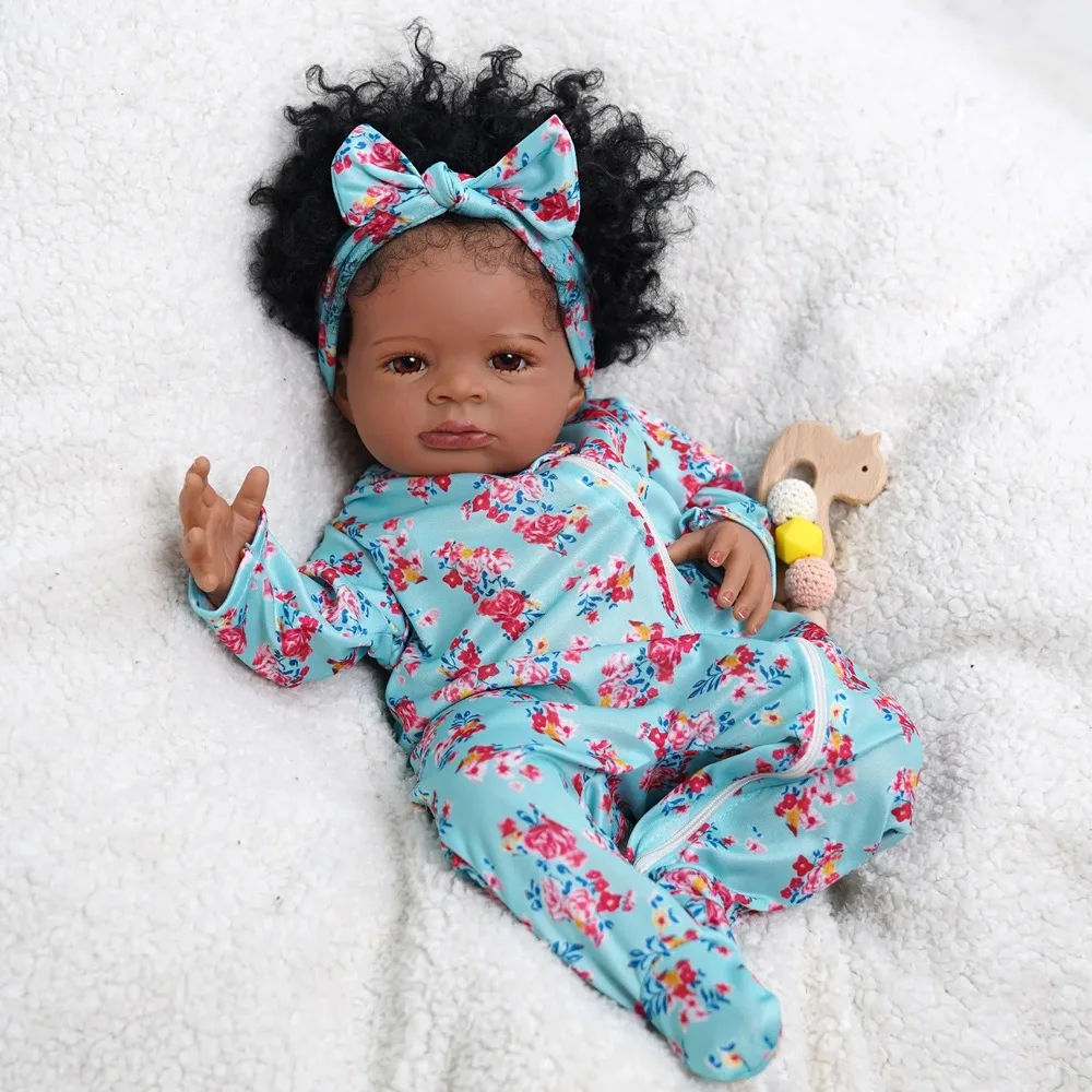 MRB 50CM African American Reborn Baby Doll - Image 3