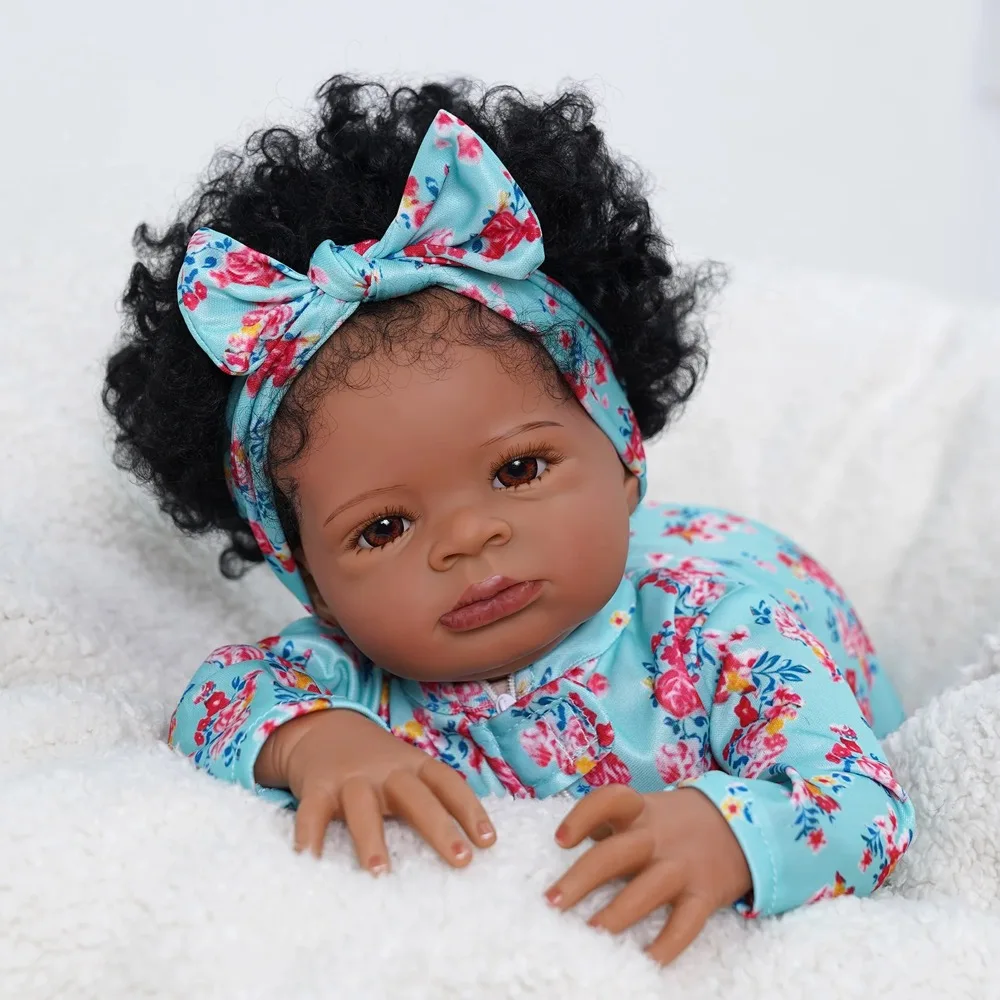 MRB 50CM African American Reborn Baby Doll - Image 2
