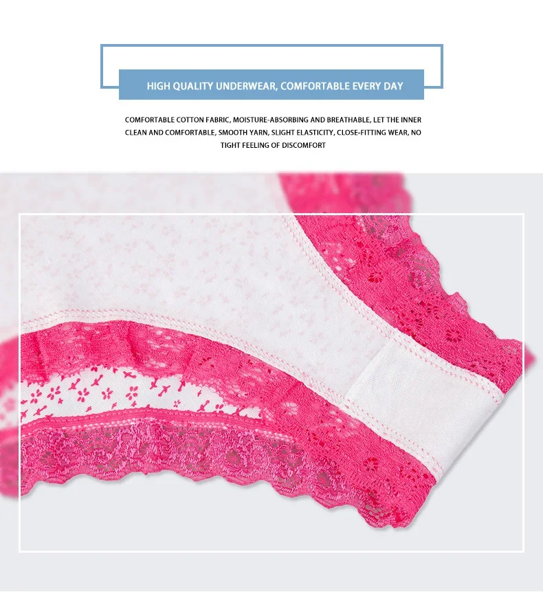 5 Pcs/ Women's cotton panties