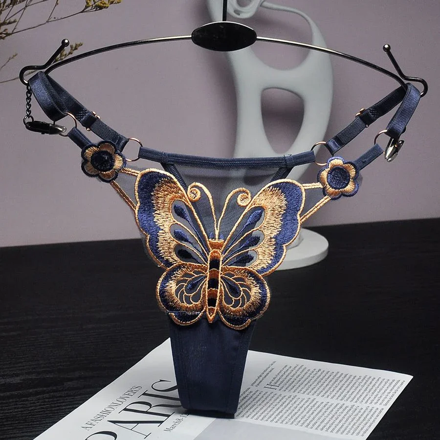 Butterfly Lace Thong for Women Transparent Butterfly Lace Thong for Women Transparent
