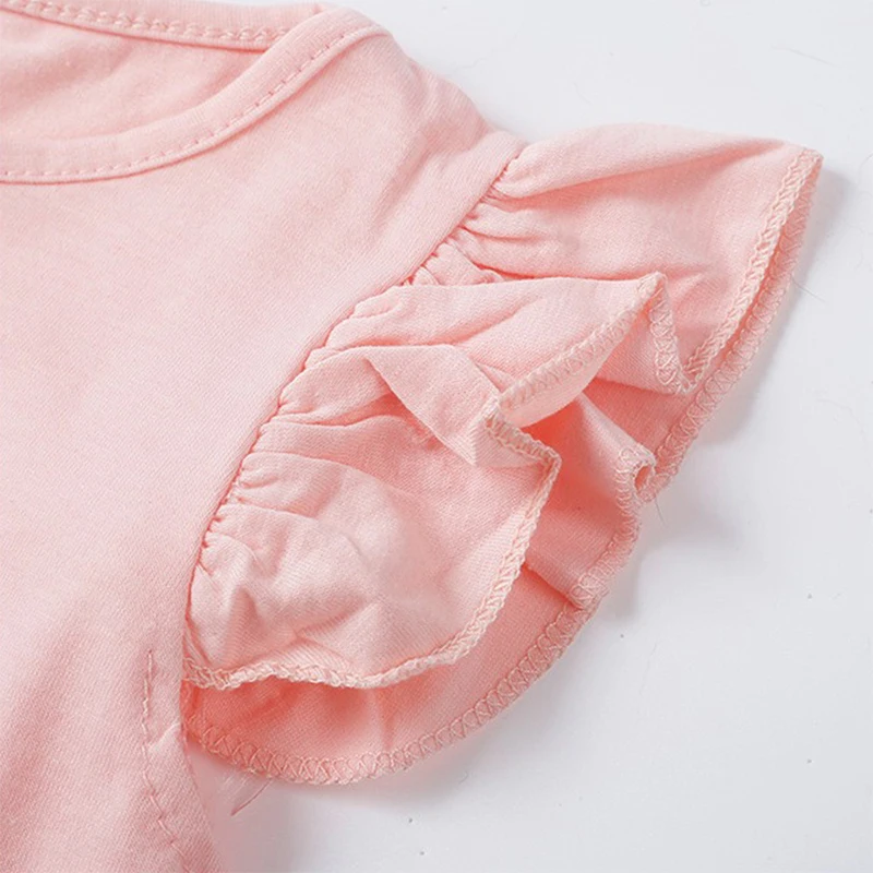 Baby Girls Dress Cute Cartoon Unicorn Cotton Mesh
