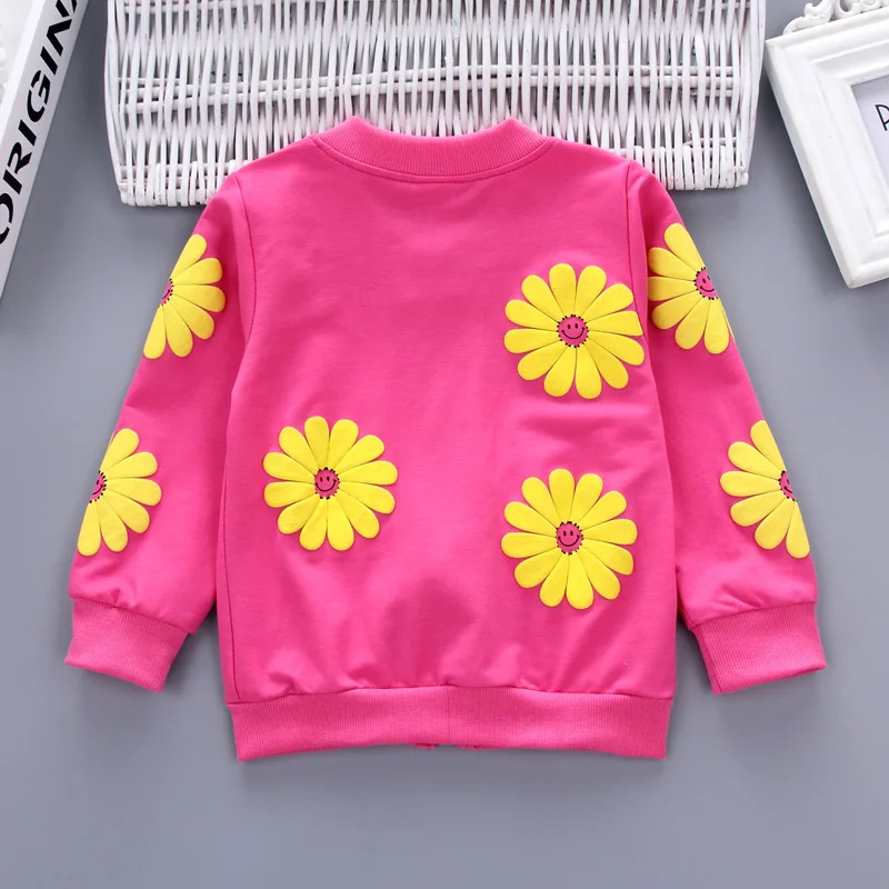 Baby Girl Cotton Sport Suit Flowers Hoodies Jacket Baby Girl Cotton Sport Suit Flowers Hoodies Jacket