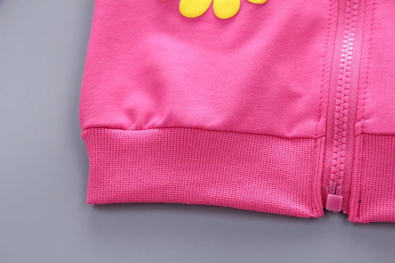 Baby Girl Cotton Sport Suit Flowers Hoodies Jacket Baby Girl Cotton Sport Suit Flowers Hoodies Jacket