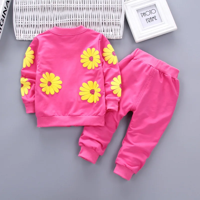 Baby Girl Cotton Sport Suit Flowers Hoodies Jacket Baby Girl Cotton Sport Suit Flowers Hoodies Jacket