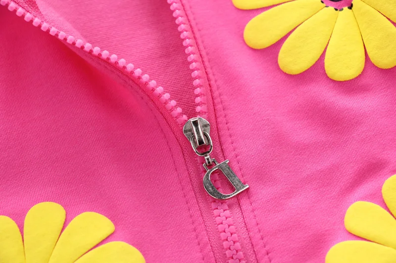 Baby Girl Cotton Sport Suit Flowers Hoodies Jacket Baby Girl Cotton Sport Suit Flowers Hoodies Jacket