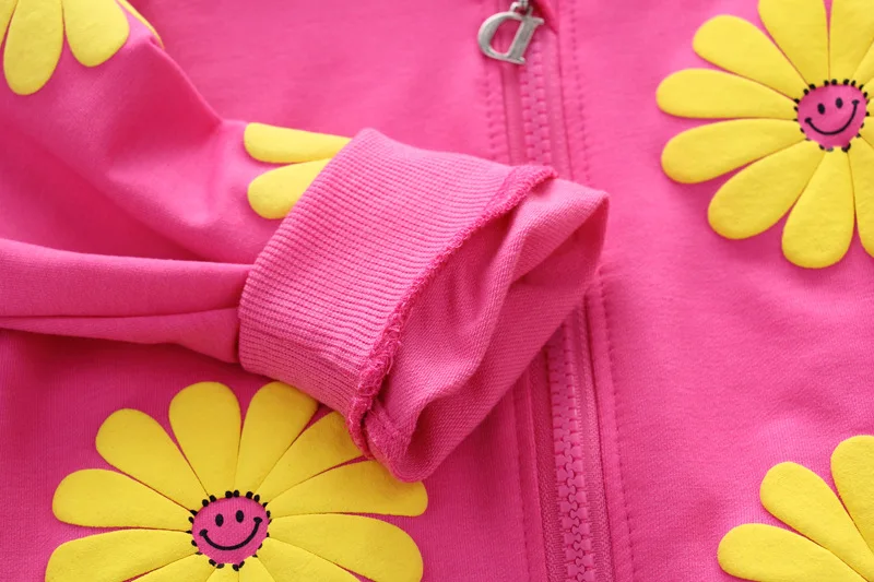 Baby Girl Cotton Sport Suit Flowers Hoodies Jacket Baby Girl Cotton Sport Suit Flowers Hoodies Jacket
