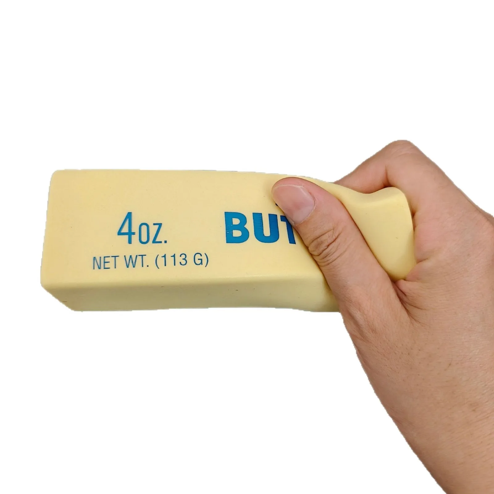 1/2PC anti pressure butter stick decompression plush toy slowly rising soft clay squeezing elastic cheese stick prank toy