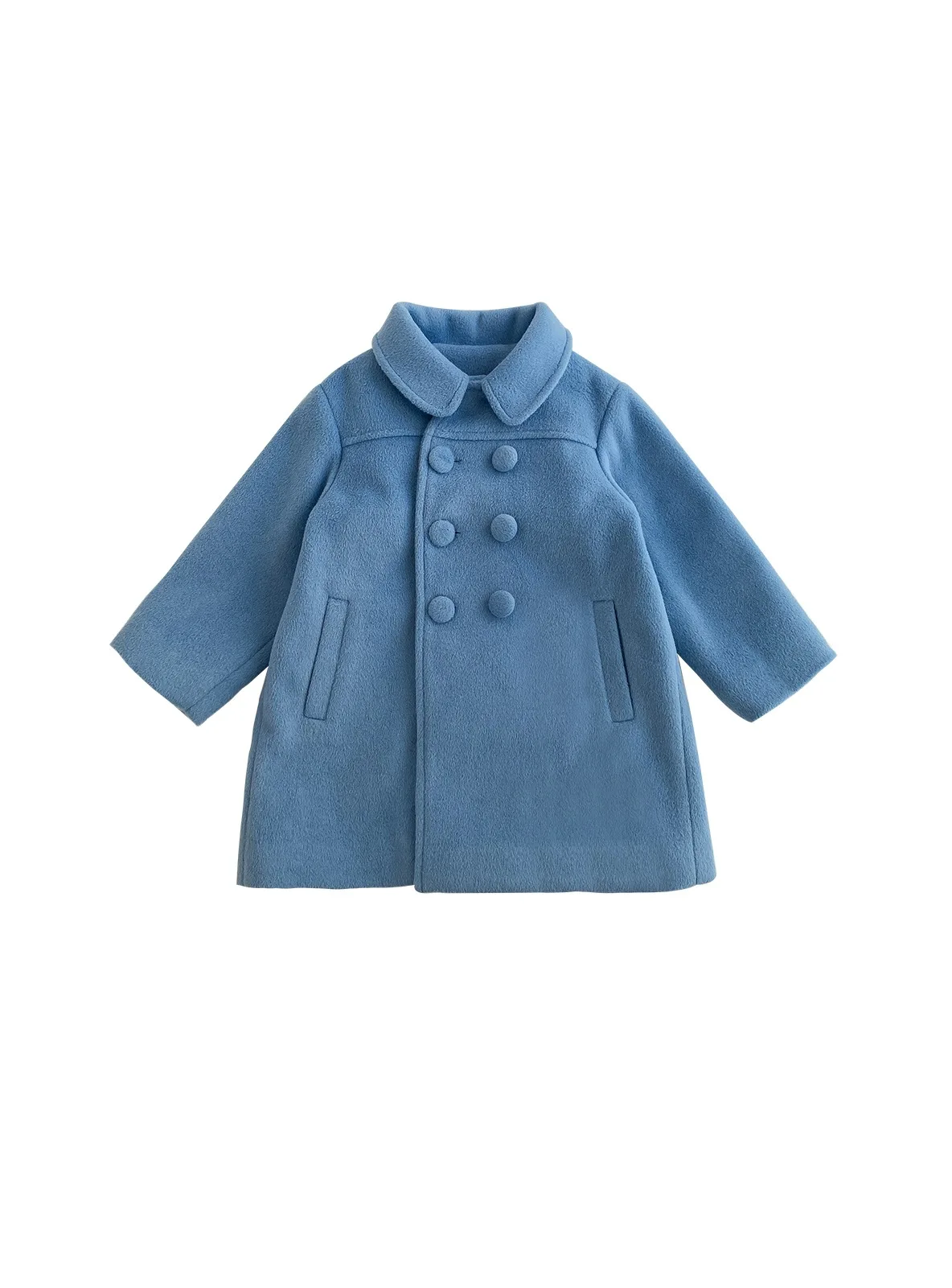 Double Breasted Girls Woolen Coat 2-6Yrs Double Breasted Girls Woolen Coat 2-6Yrs