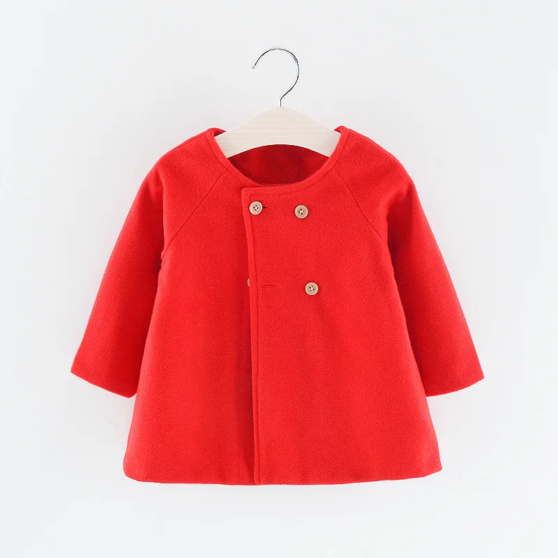 Double Breasted Girls Woolen Coat 2-6Yrs Double Breasted Girls Woolen Coat 2-6Yrs