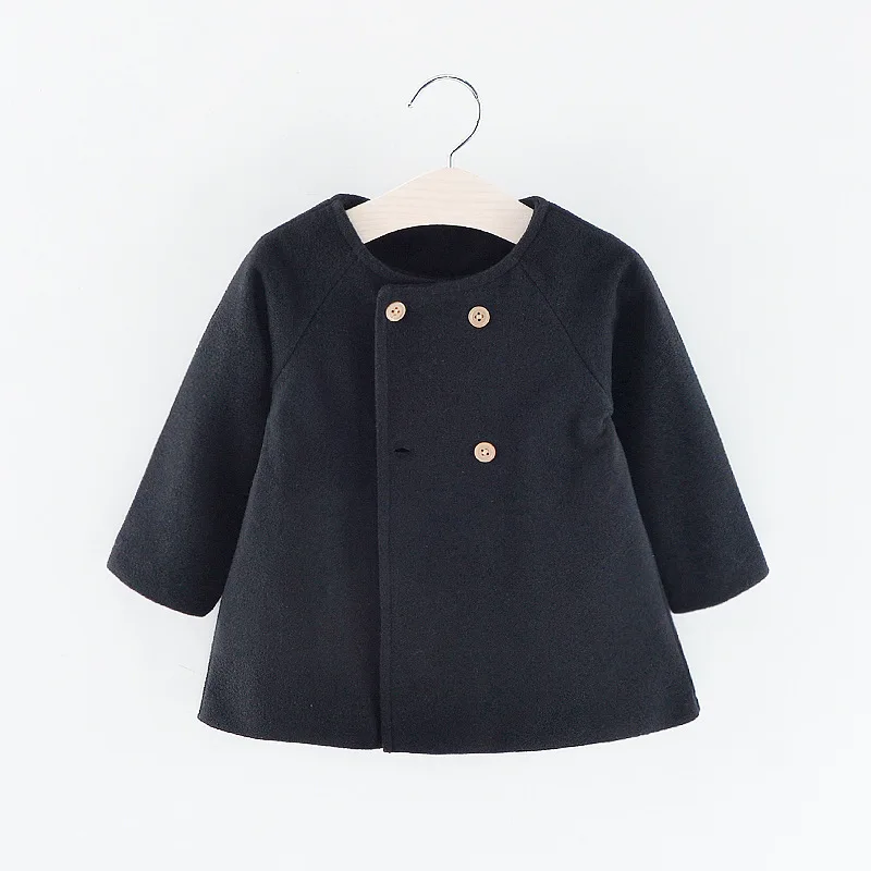 Double Breasted Girls Woolen Coat 2-6Yrs Double Breasted Girls Woolen Coat 2-6Yrs