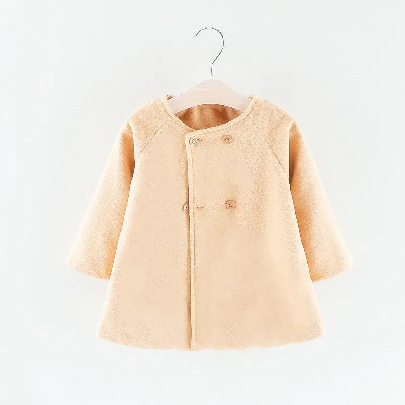 Double Breasted Girls Woolen Coat 2-6Yrs Double Breasted Girls Woolen Coat 2-6Yrs