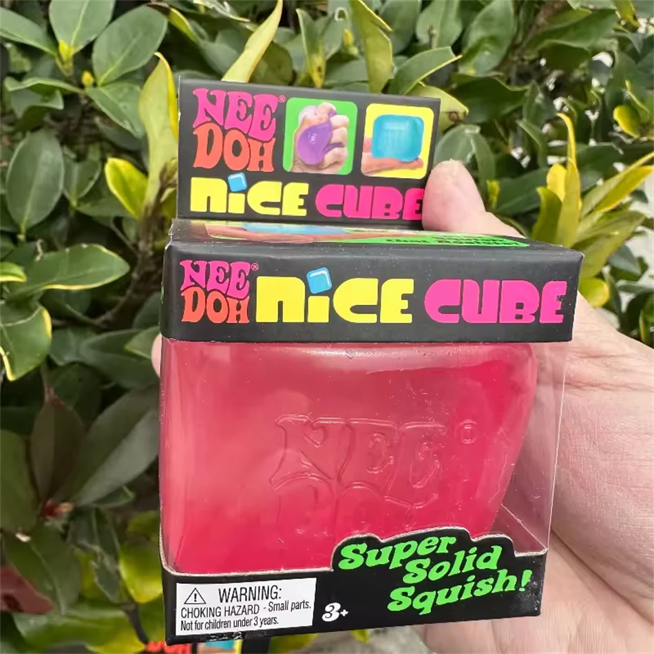 Trending Nee Doh Jellyfish & Cube Squish Toy, Soft Jelly Squeeze Stress Relief Fidget Toy, Sensory NeeDoh for Kids & Adults New