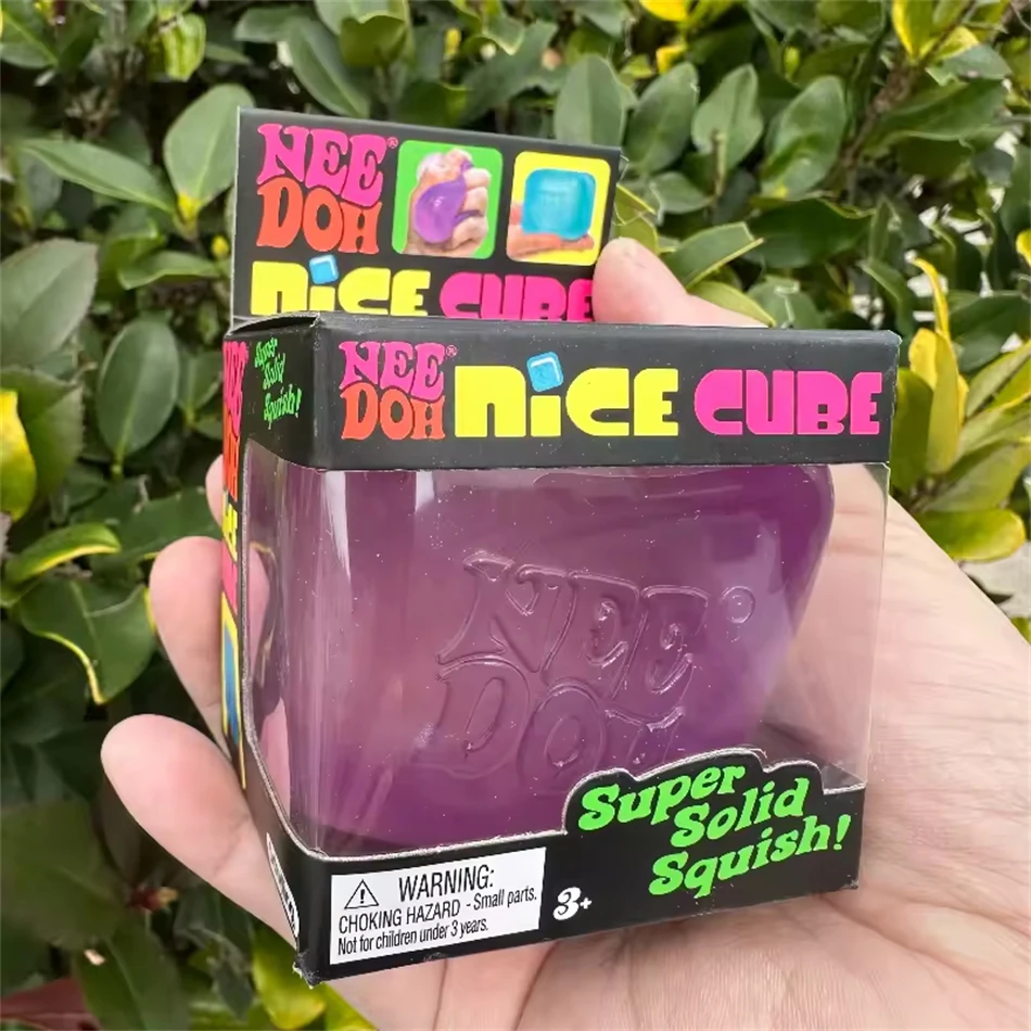 Trending Nee Doh Jellyfish & Cube Squish Toy, Soft Jelly Squeeze Stress Relief Fidget Toy, Sensory NeeDoh for Kids & Adults New