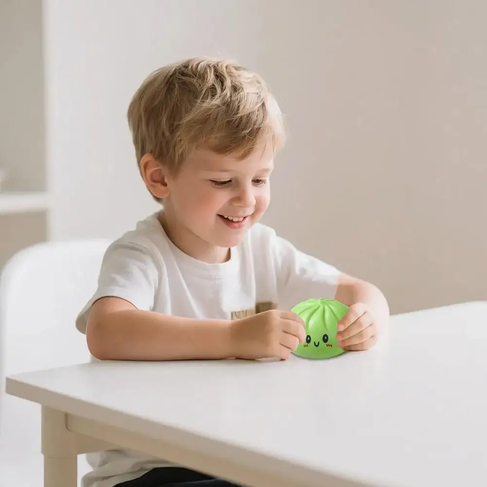 Dumpling Stress Balls Fidget Sensory Toy Simulation Food with Little Steamer Squeeze Dough Ball Stress Relief Hand Toy 1pcs 2026