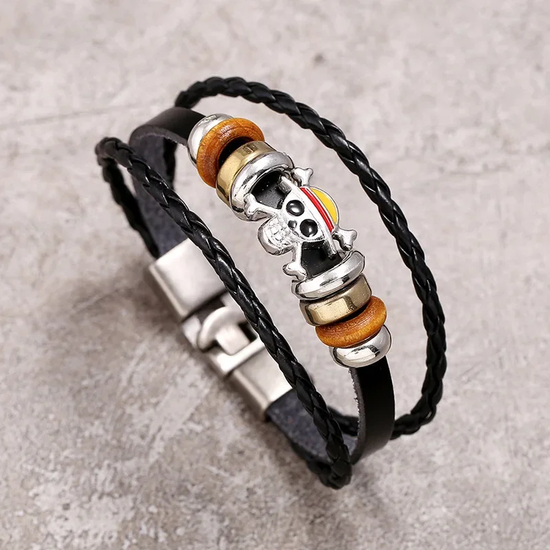 Pirate Bracelet Japan Cartoon Action Figure Braided Bracelet