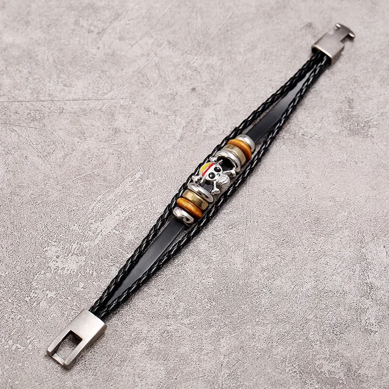 Pirate Bracelet Japan Cartoon Action Figure Braided Bracelet