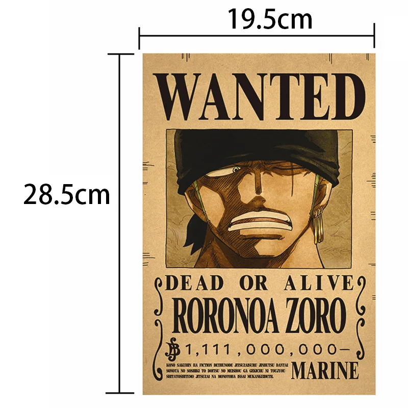 10 Pcs Pirate Wanted Posters Set for Room Wall Decoration