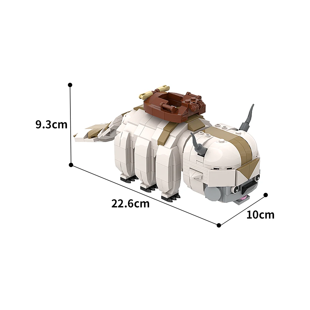 Flying Bull Building Blocks Model
