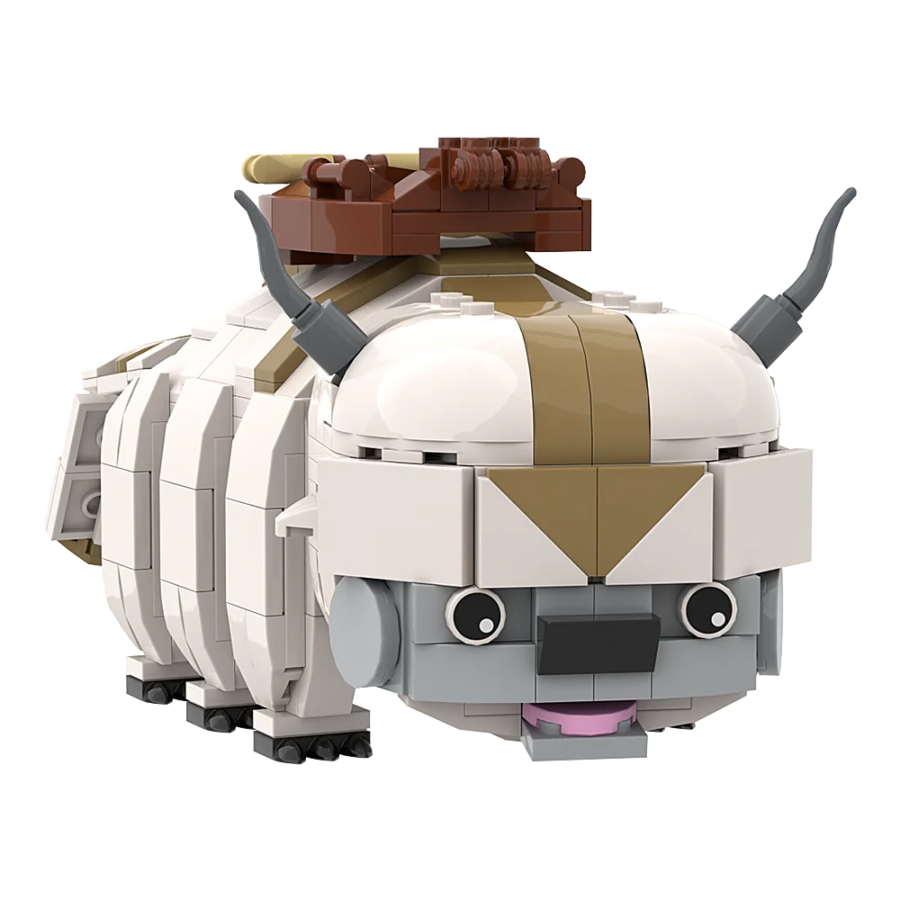 Flying Bull Building Blocks Model