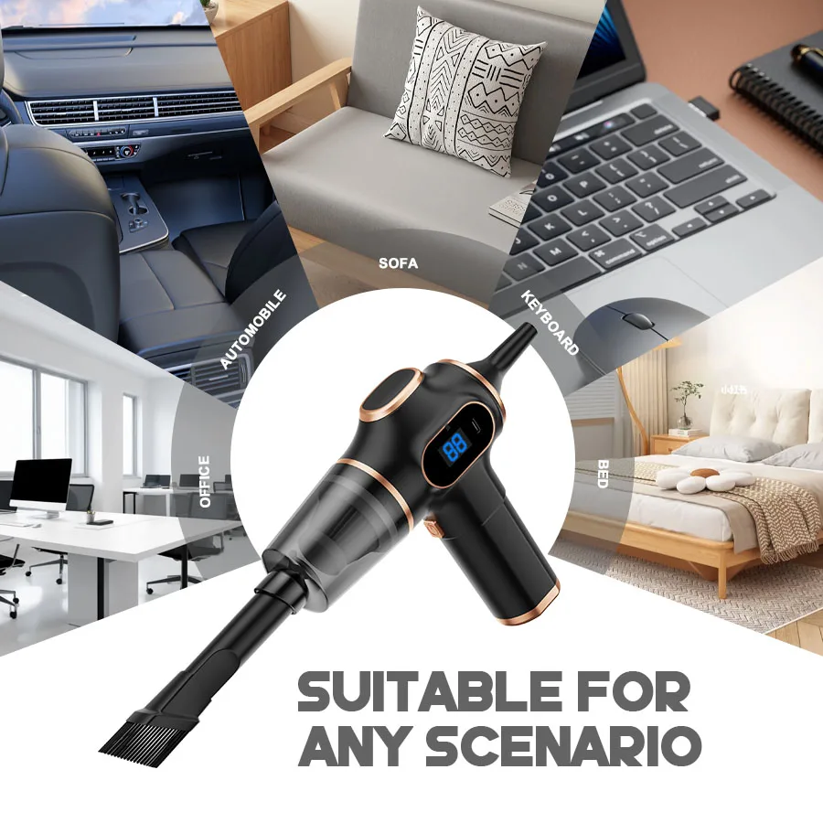 NEW ABS Wireless Car Vacuum Cleaner Home Appliance Sofa Office High-Power Household Cleaning Machine Mini Vacuum Carpet Cleaner NEW ABS Wireless Car Vacuum Cleaner Home Appliance Sofa Office High-Power Household Cleaning Machine Mini Vacuum Carpet Cleaner
