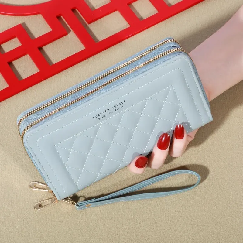 Long Women's Wallet Female Purses Tassel Coin Purse Card Holder Wallets Double Zipper Pu Leather Clutch Luxury Money Phone Bag Long Women's Wallet Female Purses Tassel Coin Purse Card Holder Wallets Double Zipper Pu Leather Clutch Luxury Money Phone Bag