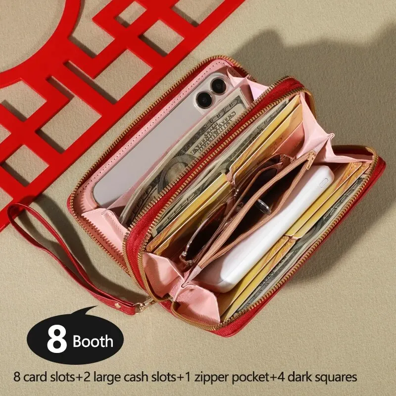 Long Women's Wallet Female Purses Tassel Coin Purse Card Holder Wallets Double Zipper Pu Leather Clutch Luxury Money Phone Bag Long Women's Wallet Female Purses Tassel Coin Purse Card Holder Wallets Double Zipper Pu Leather Clutch Luxury Money Phone Bag