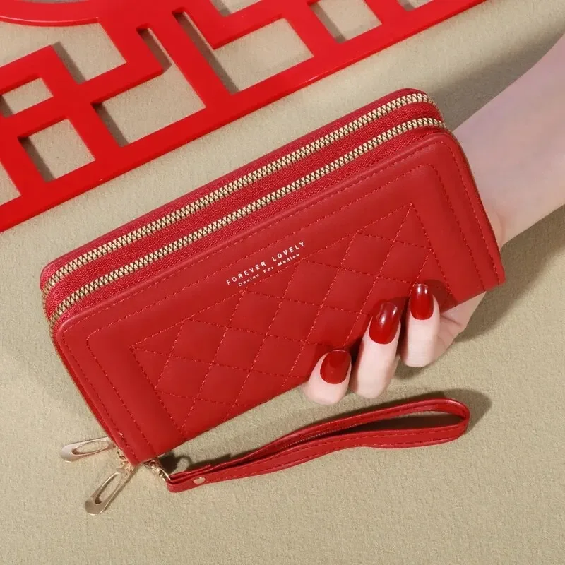 Long Women's Wallet Female Purses Tassel Coin Purse Card Holder Wallets Double Zipper Pu Leather Clutch Luxury Money Phone Bag Long Women's Wallet Female Purses Tassel Coin Purse Card Holder Wallets Double Zipper Pu Leather Clutch Luxury Money Phone Bag