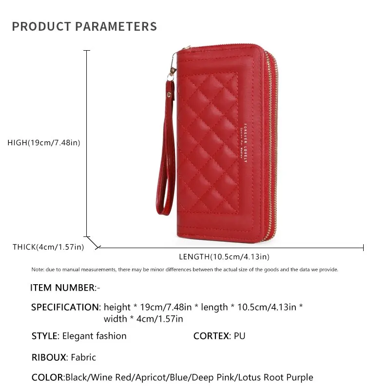 Long Women's Wallet Female Purses Tassel Coin Purse Card Holder Wallets Double Zipper Pu Leather Clutch Luxury Money Phone Bag Long Women's Wallet Female Purses Tassel Coin Purse Card Holder Wallets Double Zipper Pu Leather Clutch Luxury Money Phone Bag