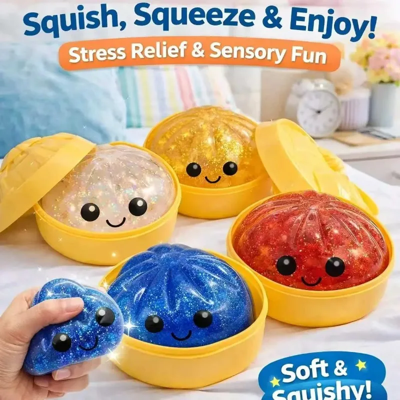 Steamed BunSquishy Squeeze Toy