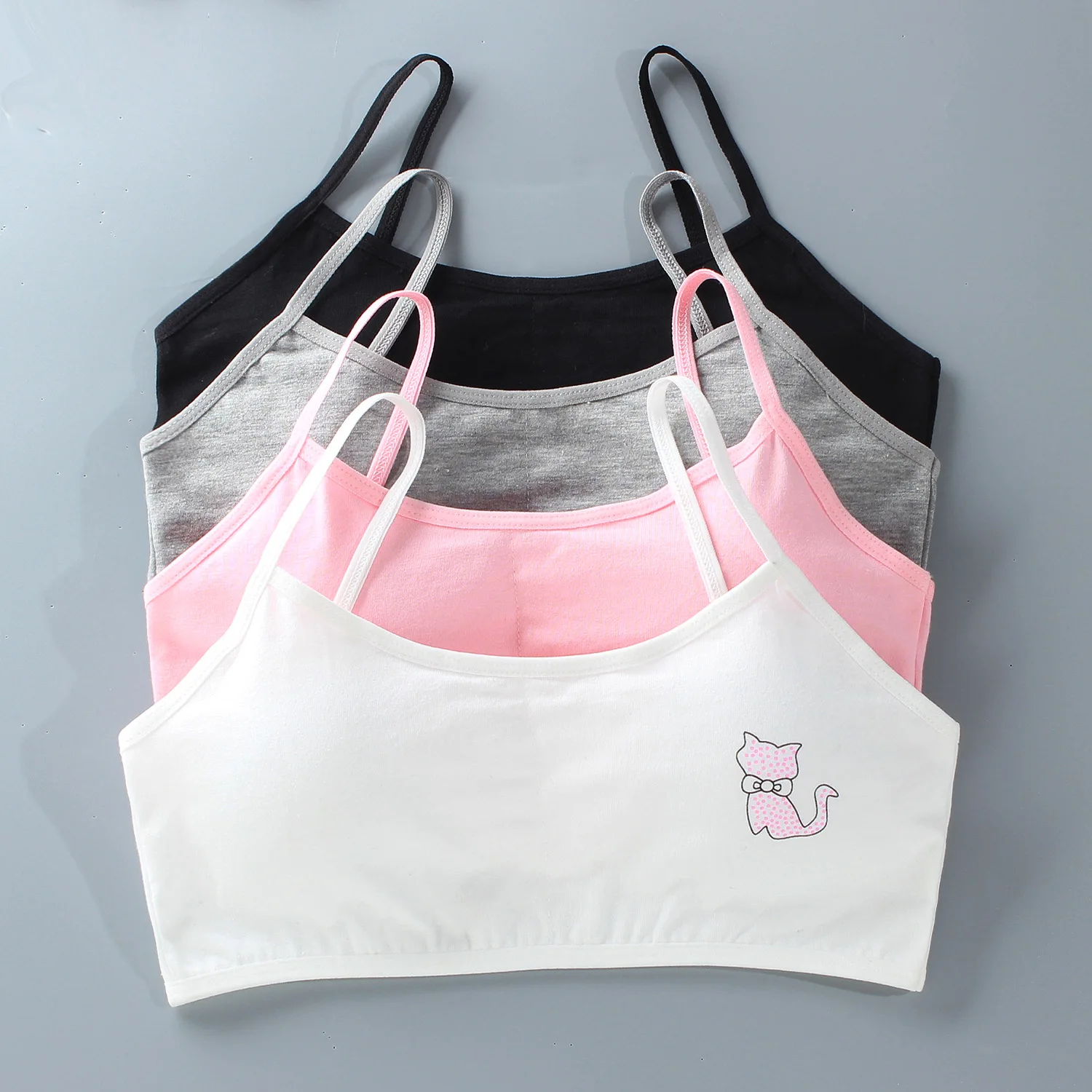 5PCS/Lot Teeange Girls Small Training Bras Purbery School Girl Sports Bra Children Detachable Chest Pad Underwear Kids Tube Tops 5PCS/Lot Teeange Girls Small Training Bras Purbery School Girl Sports Bra Children Detachable Chest Pad Underwear Kids Tube Tops