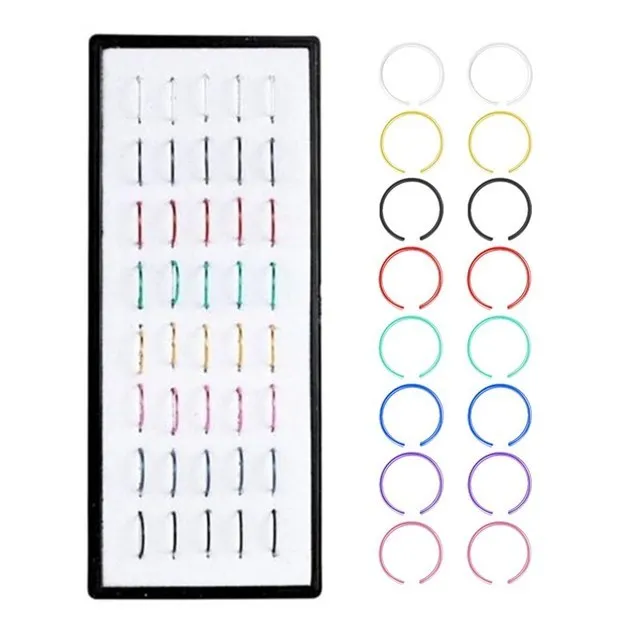 Fashion Crystal Stainless Steel Nose Stud Piercing