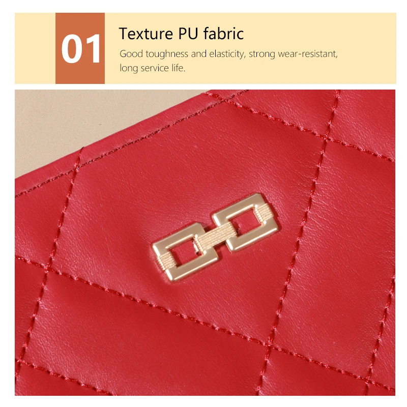 Chic Quilted Long Wallet for Women - Secure Zipper, Multiple Card Slots, Phone Compartment - Versatile Clutch for Every Occasion Chic Quilted Long Wallet for Women - Secure Zipper, Multiple Card Slots, Phone Compartment - Versatile Clutch for Every Occasion