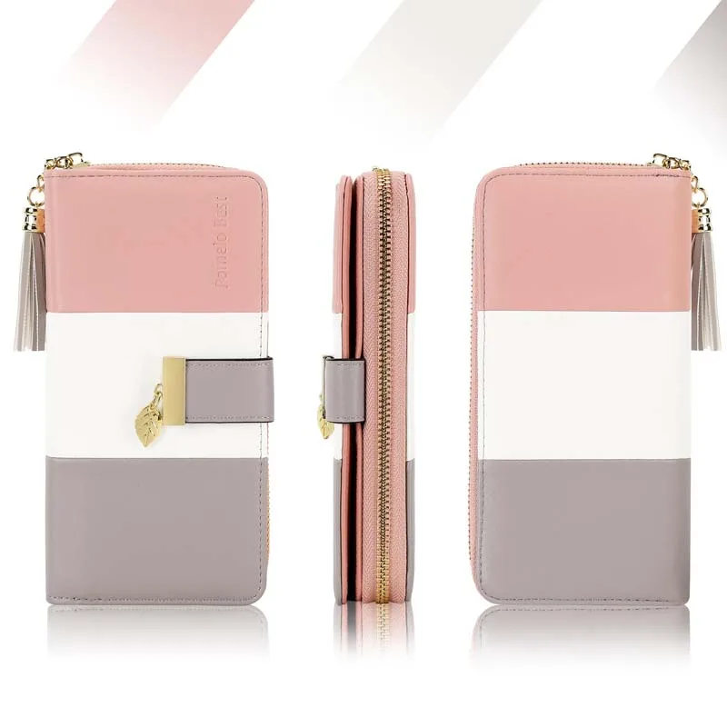 Pomelo Best Wallet Women RFID Blocking Cute Purses for Women 2026 Equipped with Multiple Card Slots And Phone Compartments Purse Pomelo Best Wallet Women RFID Blocking Cute Purses for Women 2026 Equipped with Multiple Card Slots And Phone Compartments Purse