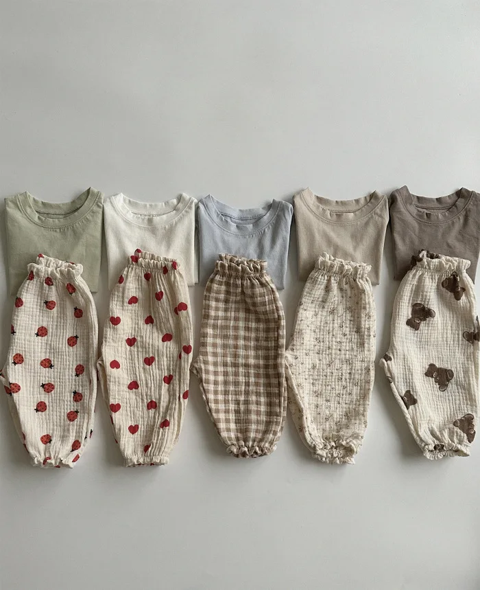 Organic Cotton Baby Pants Newborn Toddlers