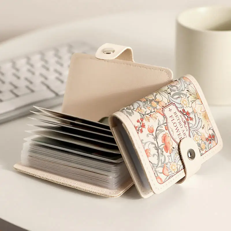 New 20 Card Pockets Women Wallets PU Leather Large Capacity Money Bag Lightweight Waterproof Business Card Case Women - Image 3