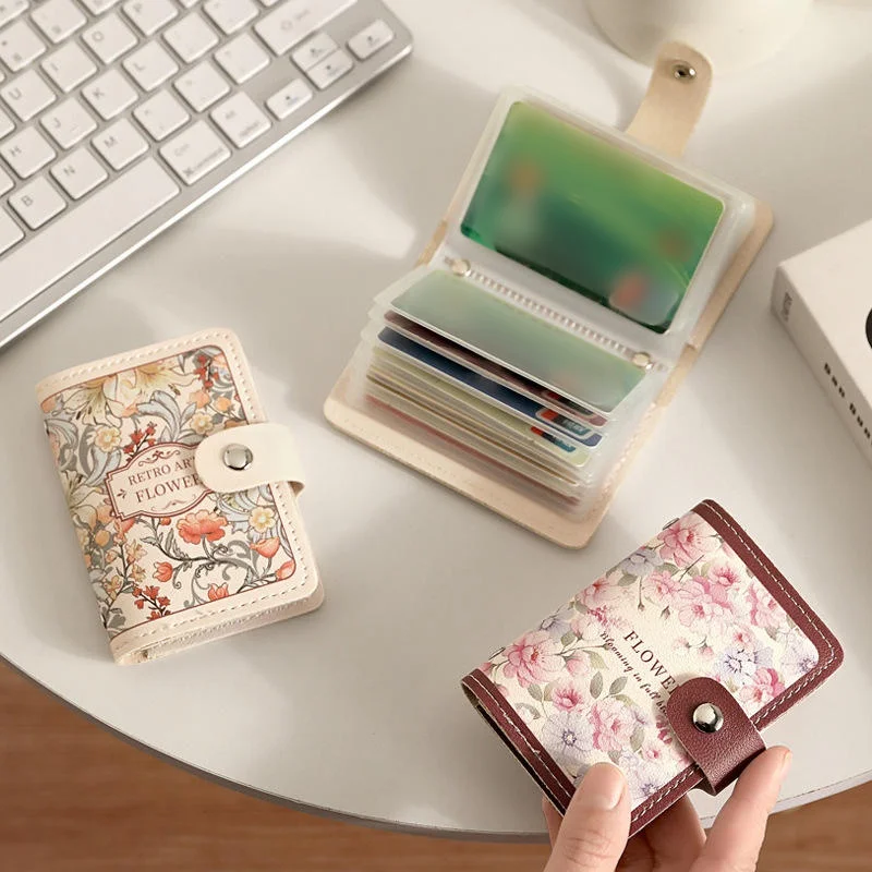 New 20 Card Pockets Women Wallets PU Leather Large Capacity Money Bag Lightweight Waterproof Business Card Case Women New 20 Card Pockets Women Wallets PU Leather Large Capacity Money Bag Lightweight Waterproof Business Card Case Women