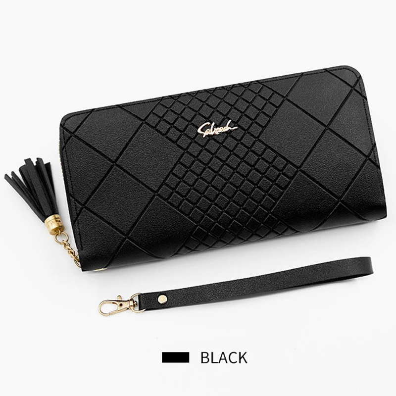 Women's Long PU Leather Wallet - Large Capacity Zipper Coin Purse with Card Holder, Wristlet Phone Handbag (Multi-Pocket) Women's Long PU Leather Wallet - Large Capacity Zipper Coin Purse with Card Holder, Wristlet Phone Handbag (Multi-Pocket)