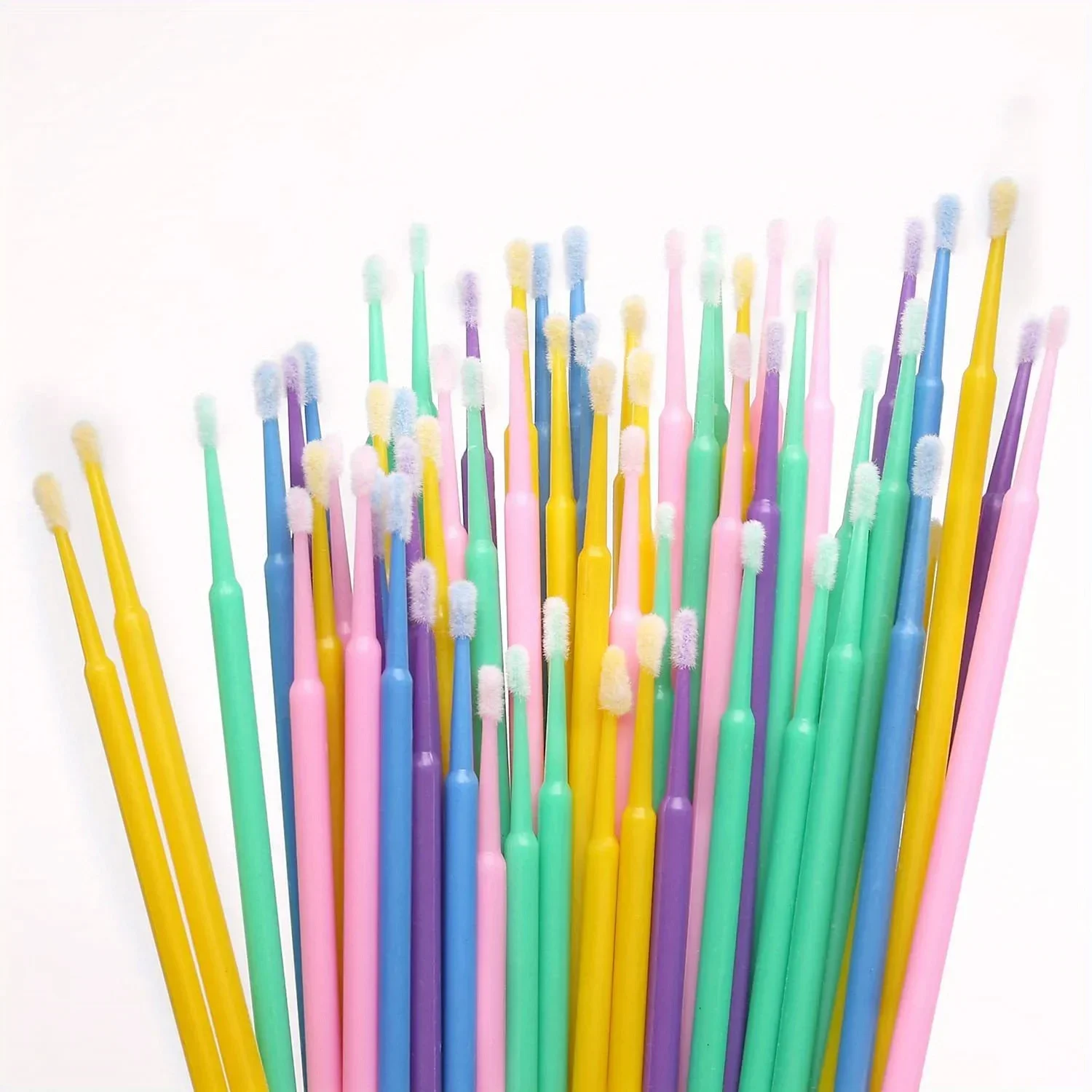 100Pcs/ Micro Cotton Swabs For Eyelash Extension, Nail Art, Makeup, Wireless Earphones 100Pcs/ Micro Cotton Swabs For Eyelash Extension, Nail Art, Makeup, Wireless Earphones