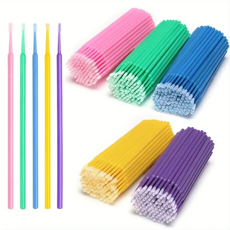 100Pcs/ Micro Cotton Swabs For Eyelash Extension, Nail Art, Makeup, Wireless Earphones - Image 5