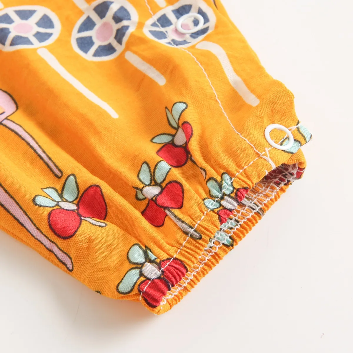 Baby Girls Sleeveless Cotton Romper
