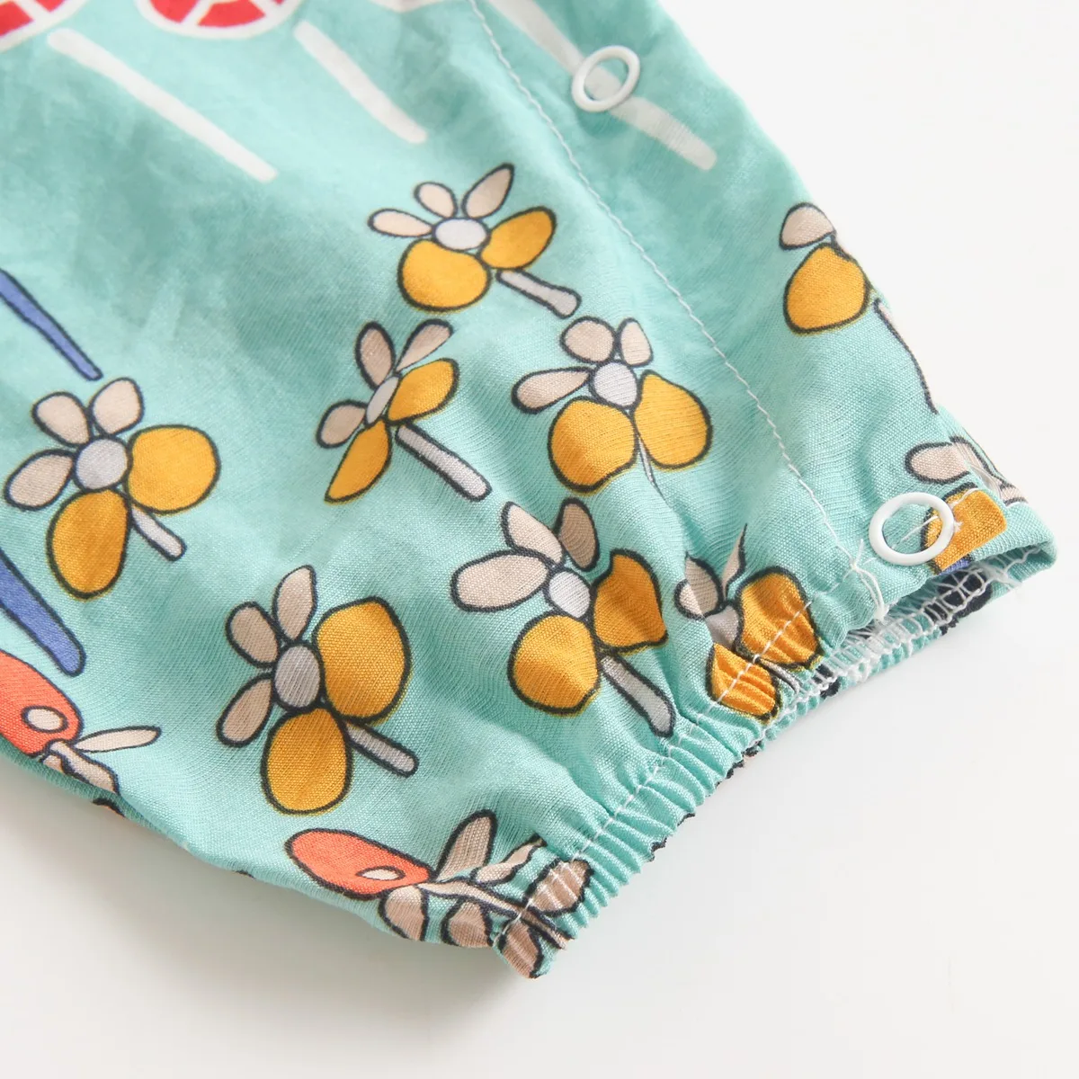 Baby Girls Sleeveless Cotton Romper