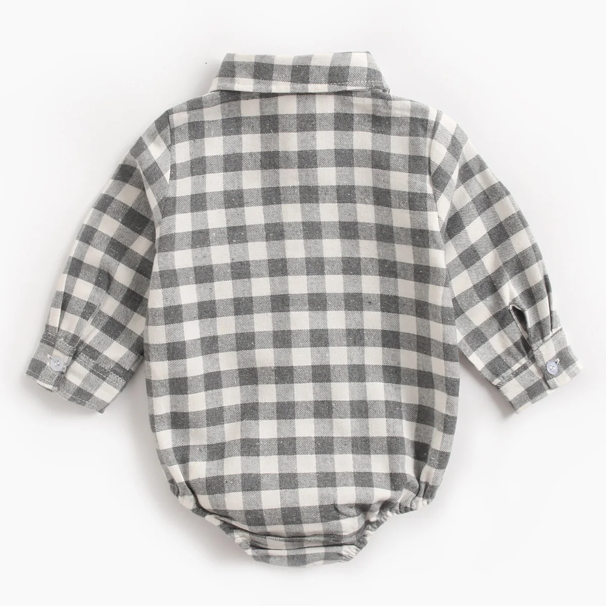 Long Sleeve Plaid Cotton Baby Boys Bodysuits Long Sleeve Plaid Cotton Baby Boys Bodysuits