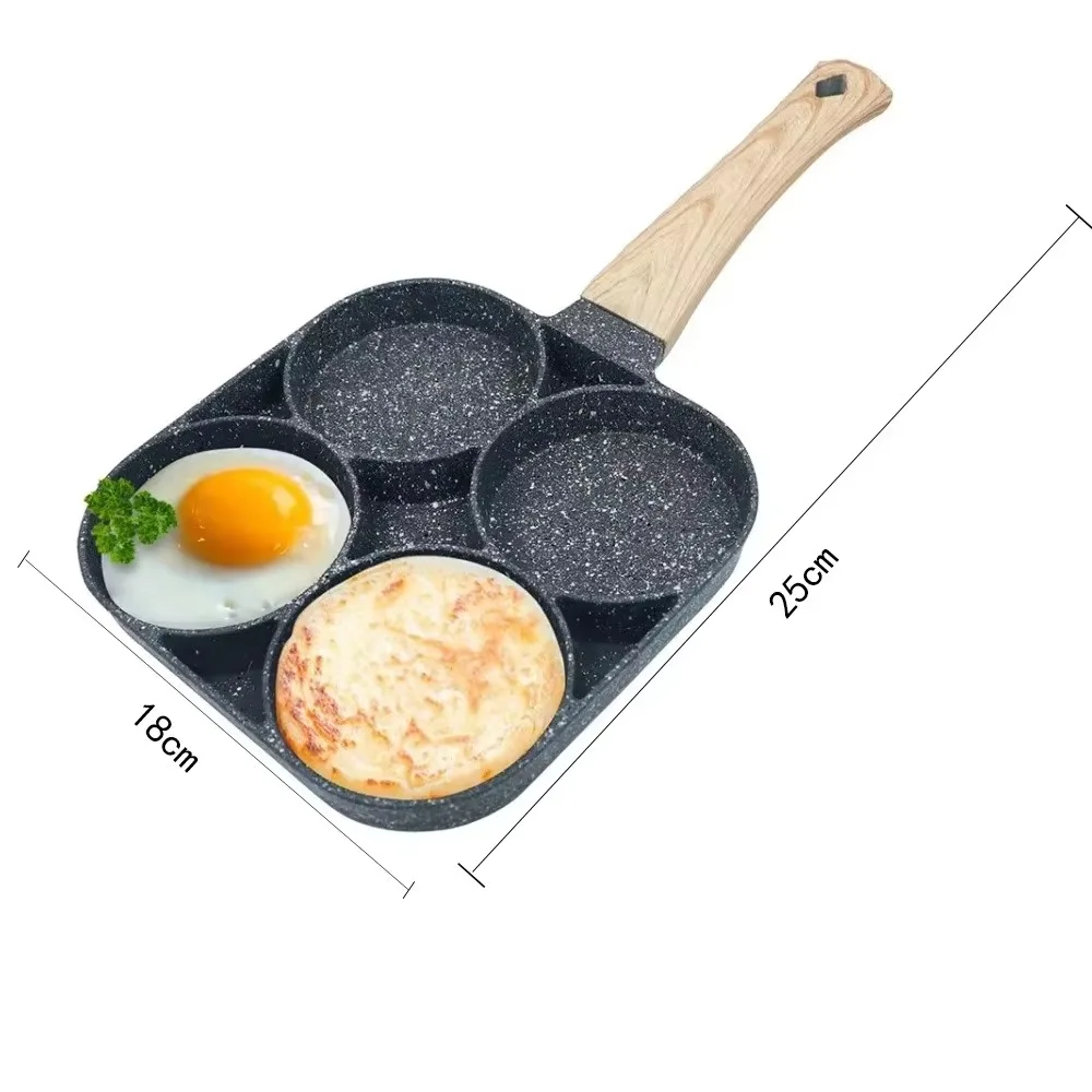 2/4-Hole Frying Pan Omelet / Pancake / Breakfast Maker