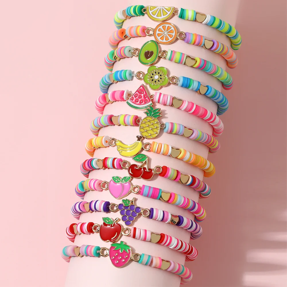 12Pcs/ Unicorn Cat Flower Charm Elastic Beaded Bracelets 12Pcs/ Unicorn Cat Flower Charm Elastic Beaded Bracelets