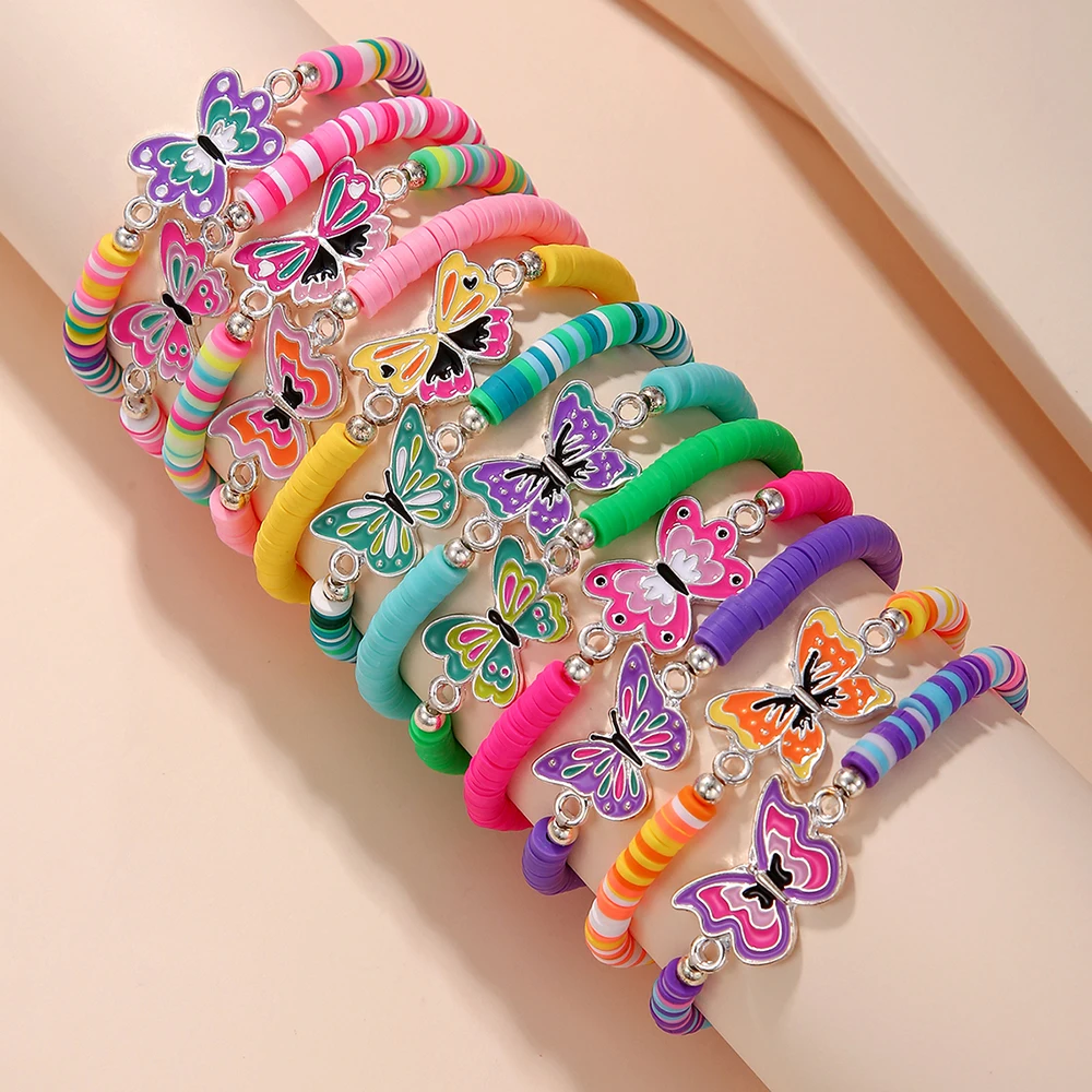 12Pcs/ Unicorn Cat Flower Charm Elastic Beaded Bracelets 12Pcs/ Unicorn Cat Flower Charm Elastic Beaded Bracelets